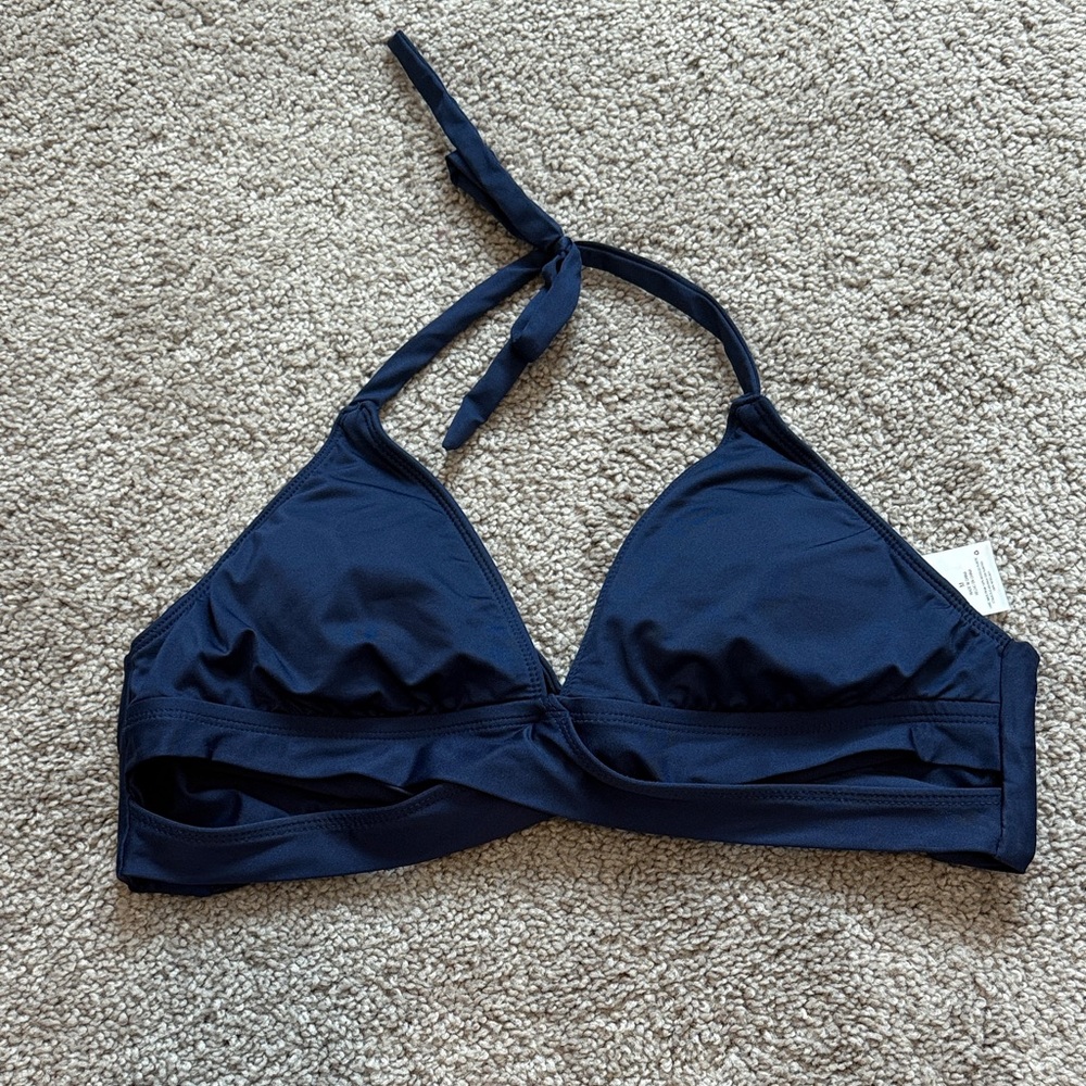 Mossimo Navy Blue Bikini Top - Size Medium